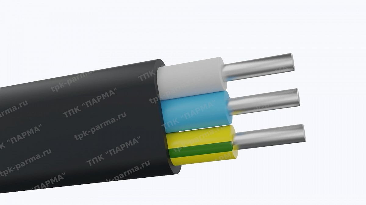 Фотография провода Кабель АВВГнг(A)-LS-П 3х6 - 1кВ