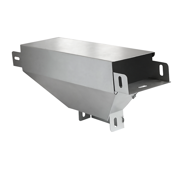Т ответвитель вертикальный вниз с разворотом 90' STOVNR90*100*100*0,8 INOX