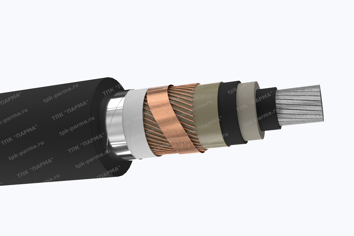 Фотография провода Кабель АПвПу2г 1х70/35 - 15кВ