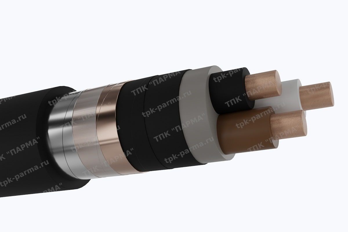 Фотография провода Кабель ПвБбШв 3х185 - 6кВ