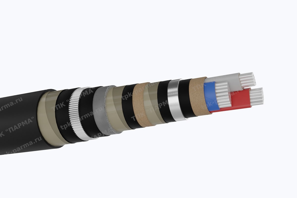 Фотография провода Кабель ААП2лШв 3х16 - 6кВ
